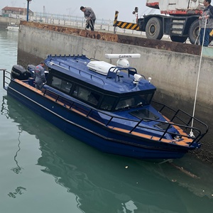 Bateau de pêche à moteur en aluminium de 9 m (30 pieds) avec coque en V profonde, certifié CE, à essence, pour la croisière et la pêche - Product Image 1