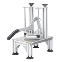 Handmatige aluminiumlegering groentehakker met roestvrijstalen messen, 4 type messen, CE/NSF gecertificeerd, 1 jaar garantie