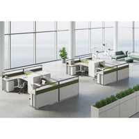 Réception de bureau ergonomique de style simple pour le personnel Conception minimaliste d'économie d'espace de poste de travail d'affaires
