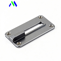 Pièces de machine CNC en alliage d'aluminium brossé de haute précision sur mesure OEM, support de cadre, pièces de machines industrielles électroniques