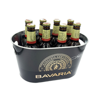 1L 3L 5L 6L 8L 10L 15L 20L 30L rond carré ovale écran d'impression vernis galvanisé métal bière seau à glace pour la promotion