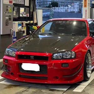 Capó delantero de fibra de carbono estilo Nismo para <span class=keywords><strong>Nissan</strong></span> <span class=keywords><strong>Skyline</strong></span> <span class=keywords><strong>R34</strong></span> <span class=keywords><strong>GTR</strong></span> parachoques delantero capó cubierta <span class=keywords><strong>Kit</strong></span> de carrocería - Product Image 6