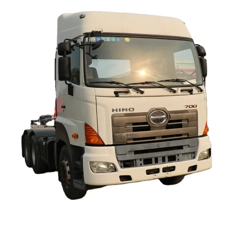 HINO 700 500 6x4 8x4 camion à benne basculante Hino tête de tracteur moins cher 25ton 40ton 10 blanc Shandong WEICHAI Suspension pneumatique camion lourd gauche