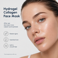 Masque facial en gel de collagène bio hydrolysé hydratant en profondeur, végétalien, personnalisé, OEM Corée, anti-âge, masques faciaux en hydrogel
