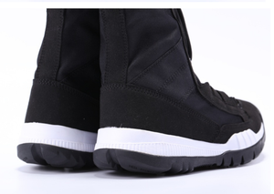 Bottes de désert en daim noir légères TSB1102, nouvelle collection mode, pour le sport et les activités de plein air, avec bordure blanche sur la semelle extérieure - Product Image 6