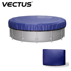 Couverture de <span class=keywords><strong>piscine</strong></span> industrielle OEM ODM en gros, ronde, triple, anti-vent, en PE, protection UV, 200 GSM, 21 pieds, pour l'hiver - Product Image 1