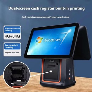 เครื่อง POS ออลอินวัน พร้อมเครื่องพิมพ์ QR ซอฟต์แวร์ AI อัจฉริยะ ระบบแคชเชียร์  หน้าจอคู่ขนาด 15.6 นิ้ว รุ่น Q7 - Product Image 4
