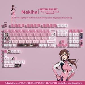 Teclas <span class=keywords><strong>EVA</strong></span> con Degradado, Personalizadas con Impresión Lateral <span class=keywords><strong>de</strong></span> Anime, Brillantes, Altura OEM para Interruptores, Teclado para Juegos, Teclas Creativas - Product Image 5