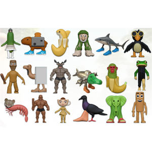 HY Popular Tung Sahur & Brr Patapim Shark PVC Llaveros Montañas americanas y mares Cute Cake Topper - Product Image 6