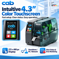 Imprimante d'étiquettes industrielle CAB SQUIX 4, imprimante de codes-barres à transfert thermique 300 dpi/600 dpi pour la fabrication d'étiquettes RFID