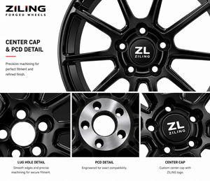 Rines Monobloque Personalizados de Aleación de Aluminio Forjado de Lujo ZL para Porsche <span class=keywords><strong>Macan</strong></span> 95B GTS Turbo de 18 y <span class=keywords><strong>21</strong></span> Pulgadas - Product Image 3