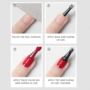 Kit de Esmalte de Uñas de Marca Privada, Capa <span class=keywords><strong>Base</strong></span> y Superior, Curado <span class=keywords><strong>UV</strong></span> LED, No Tóxico, 8ml, Esmalte de Uñas, Barniz, Secado con Lámpara <span class=keywords><strong>UV</strong></span> - Product Image 6
