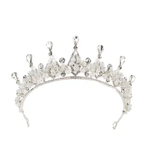 Chinese bridal hair accessories Hand-made Rhinestone Crown Wedding Dress Headpiece