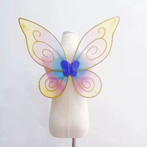 Colorful Wonderful Fairy Masquerade Performance Props New In-Stock Angel Elf Butterfly <strong>Wings</strong> Girls Cosplay Dress - Product Image 5