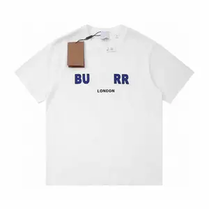 B t-shirt di lusso di abbigliamento da strada in cotone pesante 100% a tracolla taglie forti di marca da uomo