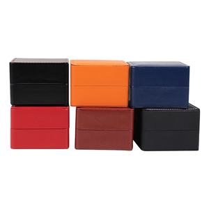 จุดรอบมุมแบบฝาพับหนัง PU กล่องใส่นาฬิกาเครื่องประดับสร้อยข้อมือที่เก็บเครื่องประดับ - Product Image 1