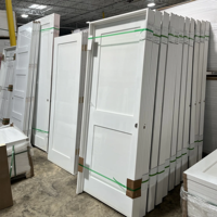 Agitateur pré-percé Portes intérieures Dalles à noyau solide apprêtées blanches Portes en bois à panneau plat Chambre intérieure
