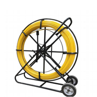 Câble à fibre optique 11mm*200m 300m 500m, tige de tirage en fibre de verre pour conduit, outil de poussée et de tirage