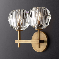 Lámpara de Pared Interior de Cristal con LED para Sala de Estar, Dormitorio, Hogar, Hotel, Aplique de Pared