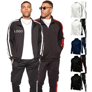 Chándal con cremallera para <span class=keywords><strong>hombre</strong></span> de alta calidad, chándal colorido para correr, <span class=keywords><strong>sudadera</strong></span> con cremallera con estampado en blanco y bolsillo - Product Image 1