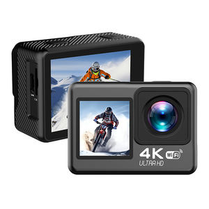 Caméra d'action sportive 4K 30fps Wifi Double écran couleur HD 2,0 pouces Ultra résistant à l'eau 30m Objectif grand angle vidéo 2000W Caméra de mouvement V8 - Product Image 1