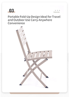 Ensemble table et chaises de pique-nique pliables et durables pour l'extérieur, faciles à ranger, pour hôtel, balcon, jardin, cour, confortables