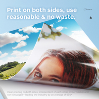 Papel Fotográfico Yalan A4 de 250 g/m² con Revestimiento para Impresión Láser, Brillante por Ambos Lados, Papel Fotográfico de 300 g, Mate por Ambos Lados