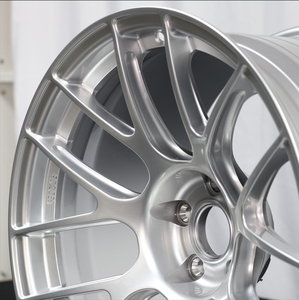 ล้อรถแข่งอะลูมิเนียมฟอร์จสีเงินเงาสูง ปรับแต่งได้เต็มที่สำหรับ BMW, Mercedes, Tesla, Audi, Toyota - Product Image 6