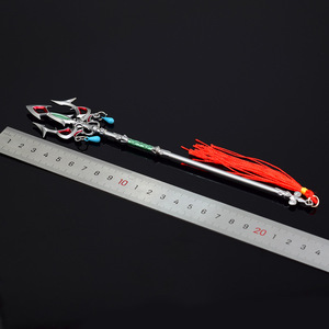 De Legende Van <span class=keywords><strong>Zelda</strong></span> Link 'S Lichtschaal & Ceremoniële Drietand 22Cm Metalen Model-Bureau Decor Kids Cadeau Tas Charme Groothandel - Product Image 6