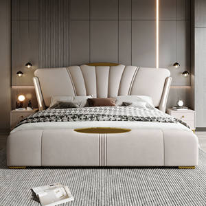 Cama de Almacenamiento Plegable Ajustable de Estilo Italiano, Tapizada en Cuero de Lujo de Alta Gama, con Estructura de Tamaño Completo - Product Image 1