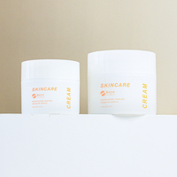 Pots en plastique PP écologiques 50g 100g vides pour crème, cosmétiques, crème visage, beurre corporel, lotion de soin, crème contour des yeux
