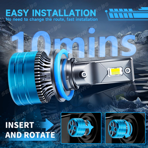 Faros delanteros LED superbrillantes de alta potencia de 3000K, luz LED de 3 colores para coche, Compatible con H4 H7 H1 H3 9005 9006 H11 H4 <span class=keywords><strong>K6</strong></span> - Product Image 4