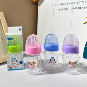 Bouteille de lait pour bébé nouveau-né sans BPA, 60 ml, à large ouverture, en silicone, anti-fuite, avec motif de <span class=keywords><strong>dessin</strong></span> <span class=keywords><strong>animé</strong></span> - Product Image 4