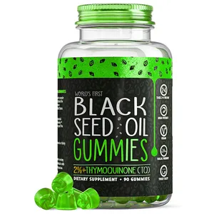 Omega 3 Visolie 6 9 Zwarte Zaadolie Gummies Softgel Capsules Voor Immuunsysteem Booster Lage Calorieën Suikervrij