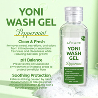 Soins intimes de qualité supérieure, gel nettoyant pour le yoni à la menthe poivrée 100% naturel à base de plantes, apaisant, nettoyant, équilibrant le pH, contrôle des odeurs, non irritant