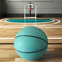 Basket-ball en cuir et caoutchouc laminé PU pour l'usine de basket-ball d'entraînement intérieur et extérieur Basket-ball silencieux