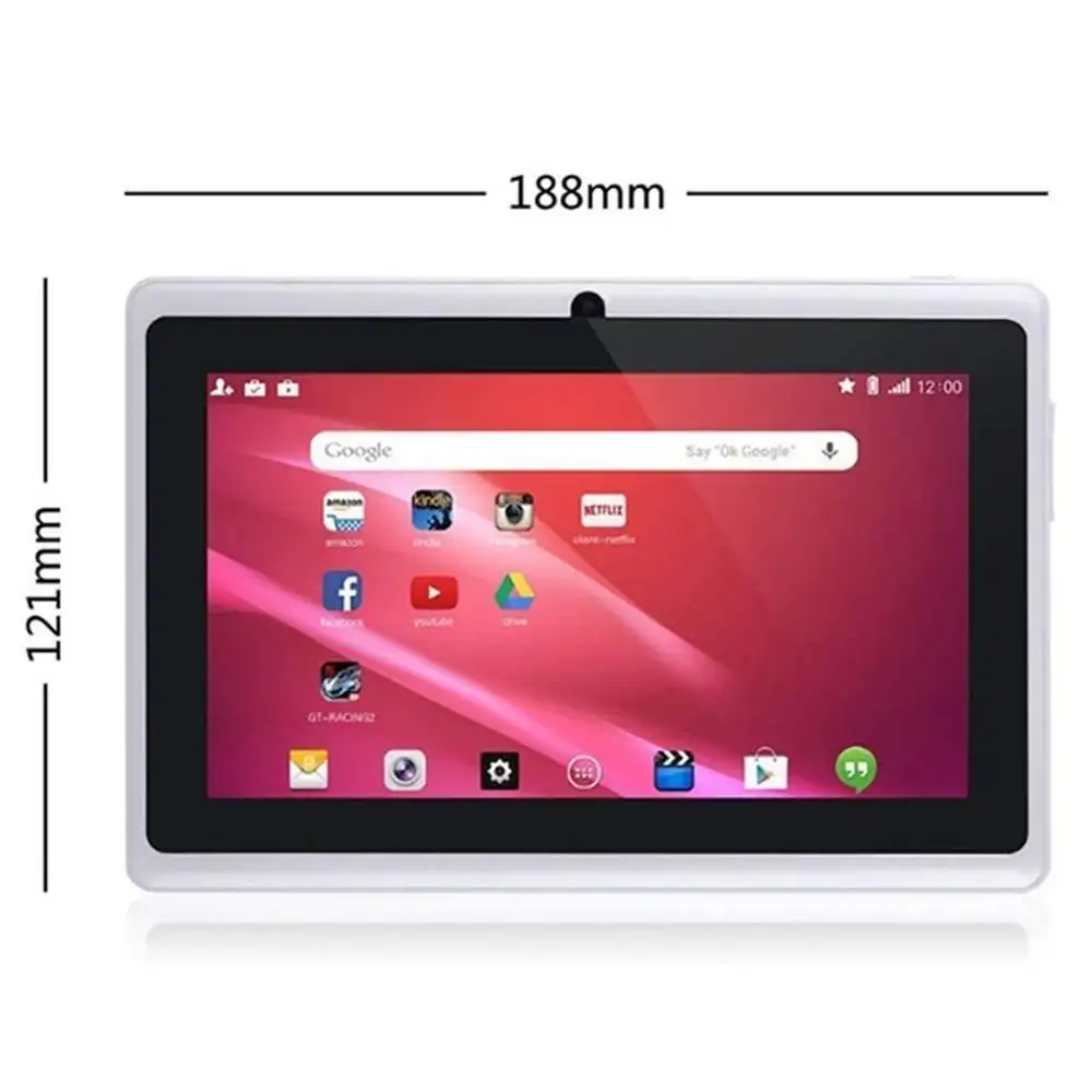 En çok satan promosyon kullanımı tablet pc Allwinner Q88 en iyi android 4.4 tab, Build-in 3D hızlandırıcı tablet