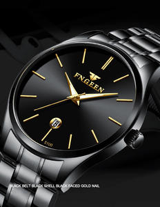 FNGEEN commercio all'ingrosso 5100 orologi in argento da <span class=keywords><strong>uomo</strong></span> anello di lusso in acciaio cinturino impermeabile orologio da calendario per gli uomini classico orologio svuotato - Product Image 6