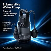 Pompe à eau sale domestique basse pression électrique AC 0,37 KW QDXW370F