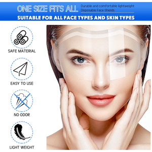 Visière de protection jetable pour microblading des sourcils, maquillage permanent, extensions, soins post-cataracte et protection des yeux - Product Image 3