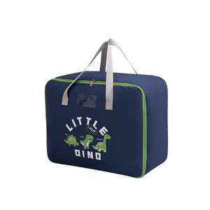 Children Oxford Cloth Quilt Storage Bag Large Capacity Rectangle Bedroom Use Gray Blue Yellow Light Green Pink - Product Image 5