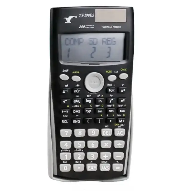 Zwart-Wit Stijl 240 Functies Wetenschappelijke Calculator Geschikt Voor Op Kantoor Kostenberekening Voor Het Berekenen Van Studentenexamen