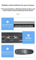 Matrice de commutation HD 4K60Hz Hardrock Metal quatre entrées-quatre sorties pour contrôle du signal d'affichage TV/projecteur, certifiée 12V2A FCC/ROHS/CE