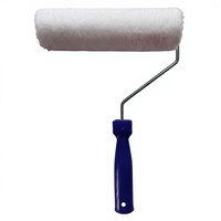 Nouvel ensemble de rouleaux de peinture industriels OEM/ODM personnalisables en plastique/galvanisé avec manche en bois, tailles 2-9 pouces, pour peinture murale
