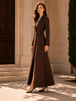 Robe longue de style moderne pour femmes, ornée de perles, en mélange de lyocell, pour les occasions professionnelles et de soirée, robes de carrière