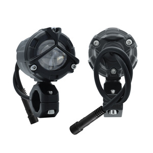 Foco de motocicleta de iluminación auxiliar de alto brillo, luces intermitentes de dos colores blancas y amarillas Lejanas y Cercanas - Product Image 6