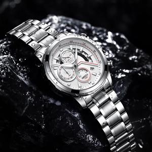 Drioshipping, reloj cronógrafo de lujo para hombre, correa de acero inoxidable 2576, caja de aleación luminosa, relojes de pulsera de cuarzo Ronda para hombre - Product Image 2