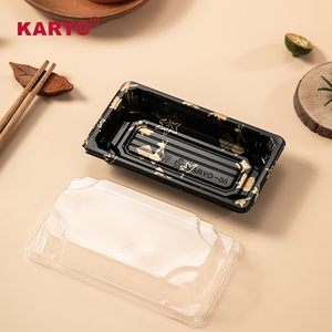 กล่องบรรจุภัณฑ์โตโกถาดพลาสติกใส่อาหารกลับบ้านจัดส่งเร็วถาดส่งซูชิแบบใช้แล้วทิ้ง1100กำหนดได้เอง - Product Image 4