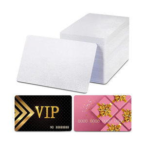 Tarjetas Promocionales de PVC Blanco para Sublimación de Doble Cara, Personalizables, de Alta Calidad, para Uso Comercial, con Impresión UV, Tipo VIP - Product Image 1
