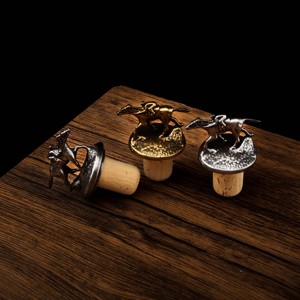 Tapón de vino en forma de T estilo pájaro de Metal <span class=keywords><strong>con</strong></span> logotipo personalizado tapón de sellado reutilizable tapones de botella <span class=keywords><strong>con</strong></span> tapas y cierres - Product Image 5